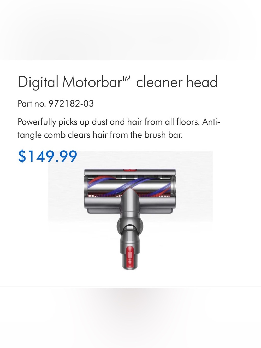Dyson Digital Motorbar™ cleaner head